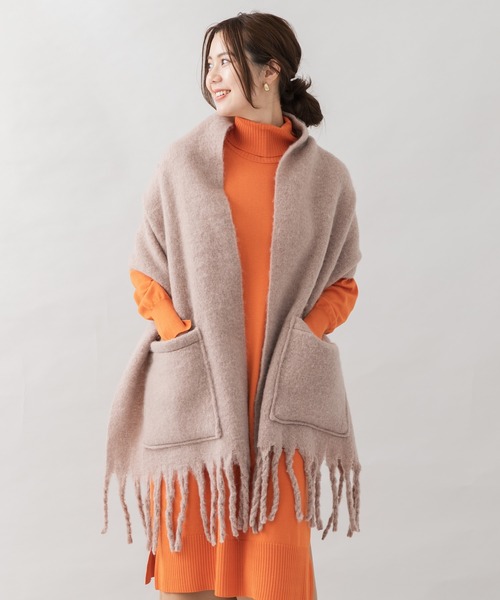 KATHARINE ROSS(キャサリンロス)の「【KATHARINE ROSS】ポケット付きもこもこボリュームストール WEB限定(ストール/ショール・レディース・ベージュ/ブルー/アイボリー・MEDIUM)」の15枚目の写真
