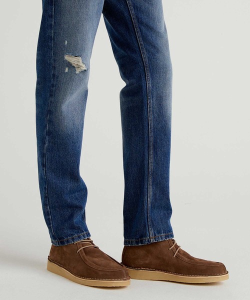 BENETTON (UNITED COLORS OF BENETTON)（ベネトンユナイテッドカラーズオブベネトン）の「ハイカットスエードブーツ（ブーツ・メンズ・ブラウン/ネイビー・40/41/42）」の8枚目の写真