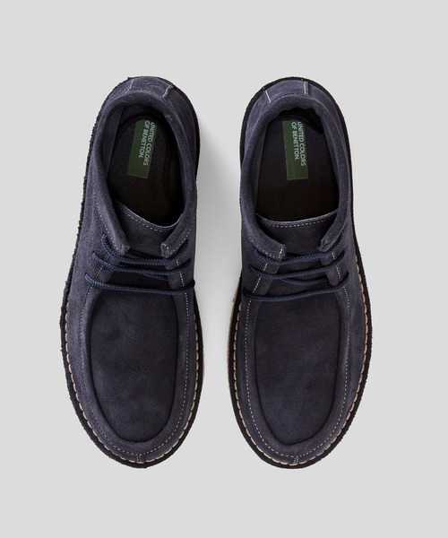 BENETTON (UNITED COLORS OF BENETTON)（ベネトンユナイテッドカラーズオブベネトン）の「ハイカットスエードブーツ（ブーツ・メンズ・ブラウン/ネイビー・40/41/42）」の6枚目の写真