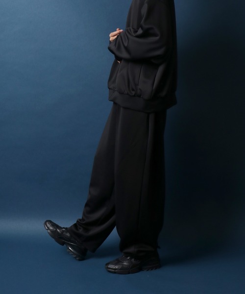 ANPAS（アンパス）の「ANPAS Tuck Wide Balloon Track Pants/ANPAS 別注 タックワイドバルーントラックパンツ ジャージパンツ セットアップ対応（その他パンツ・メンズ・ブラック・LL/M/L）」の11枚目の写真
