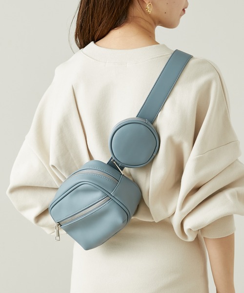 Chico（チコ）の「2ピースウエストポーチ（ボディバッグ/ウエストポーチ・レディース・ブルー/アイボリー/ブラック・FREE）」の11枚目の写真