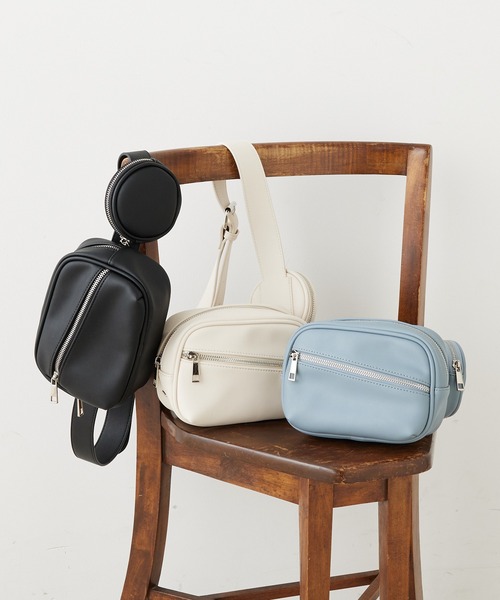 Chico（チコ）の「2ピースウエストポーチ（ボディバッグ/ウエストポーチ・レディース・ブルー/アイボリー/ブラック・FREE）」の13枚目の写真