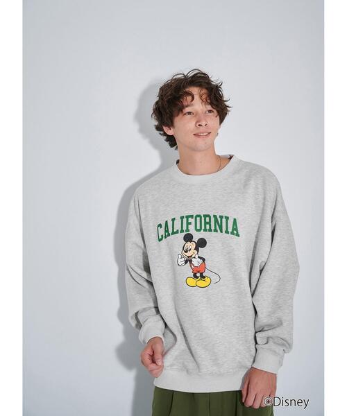 Disney（ディズニー）の「【WEBオリジナル】＜GLR or＞DISNEY ミッキーマウス / カレッジ プリント スウェット（スウェット・メンズ・ブラック/グレー/オフホワイト/ダークグリーン・M/S/XL/L）」の8枚目の写真