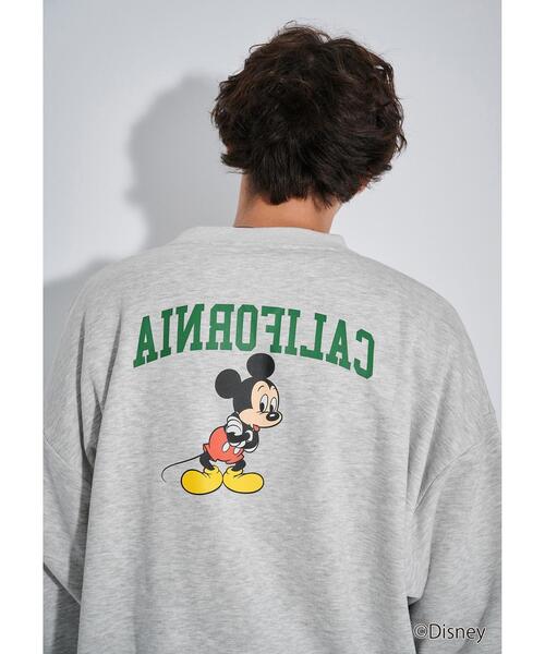 Disney（ディズニー）の「【WEBオリジナル】＜GLR or＞DISNEY ミッキーマウス / カレッジ プリント スウェット（スウェット・メンズ・ブラック/グレー/オフホワイト/ダークグリーン・M/S/XL/L）」の9枚目の写真
