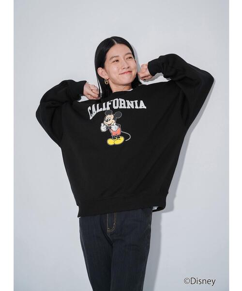 Disney（ディズニー）の「【WEBオリジナル】＜GLR or＞DISNEY ミッキーマウス / カレッジ プリント スウェット（スウェット・メンズ・ブラック/グレー/オフホワイト/ダークグリーン・M/S/XL/L）」の10枚目の写真