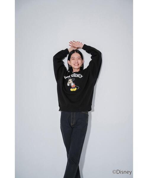 Disney（ディズニー）の「【WEBオリジナル】＜GLR or＞DISNEY ミッキーマウス / カレッジ プリント スウェット（スウェット・メンズ・ブラック/グレー/オフホワイト/ダークグリーン・M/S/XL/L）」の12枚目の写真