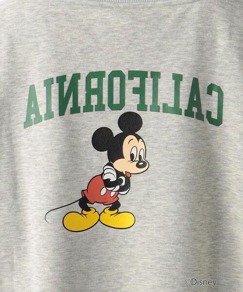 Disney（ディズニー）の「【WEBオリジナル】＜GLR or＞DISNEY ミッキーマウス / カレッジ プリント スウェット（スウェット・メンズ・ブラック/グレー/オフホワイト/ダークグリーン・M/S/XL/L）」の21枚目の写真