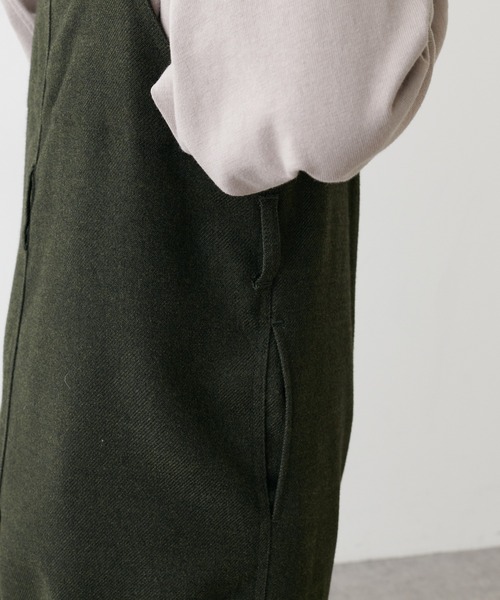 PUAL CE CIN(ピュアルセシン)の「【Du noir】ツイード調サロペット(サロペット/オーバーオール・レディース・ブラック/カーキ・FREE)」の10枚目の写真