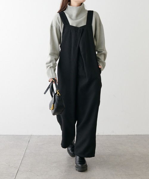 PUAL CE CIN(ピュアルセシン)の「【Du noir】ツイード調サロペット(サロペット/オーバーオール・レディース・ブラック/カーキ・FREE)」の18枚目の写真