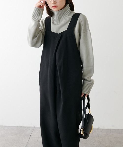 PUAL CE CIN(ピュアルセシン)の「【Du noir】ツイード調サロペット(サロペット/オーバーオール・レディース・ブラック/カーキ・FREE)」の17枚目の写真