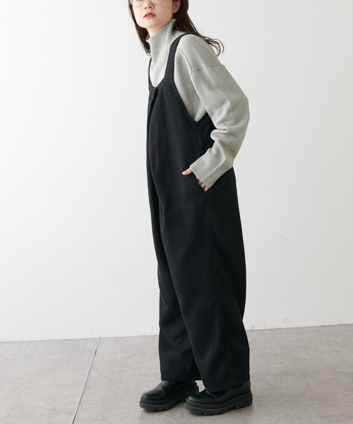 PUAL CE CIN(ピュアルセシン)の「【Du noir】ツイード調サロペット(サロペット/オーバーオール・レディース・ブラック/カーキ・FREE)」の19枚目の写真