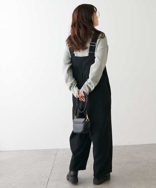 PUAL CE CIN(ピュアルセシン)の「【Du noir】ツイード調サロペット(サロペット/オーバーオール・レディース・ブラック/カーキ・FREE)」の20枚目の写真