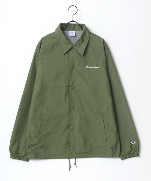 Champion(チャンピオン)の「Champion/チャンピオン COACH JACKET/コーチジャケット(ナイロンジャケット・メンズ・ダークグレー/オリーブ/ブラック/ネイビー・M/L/XL)」の5枚目の写真