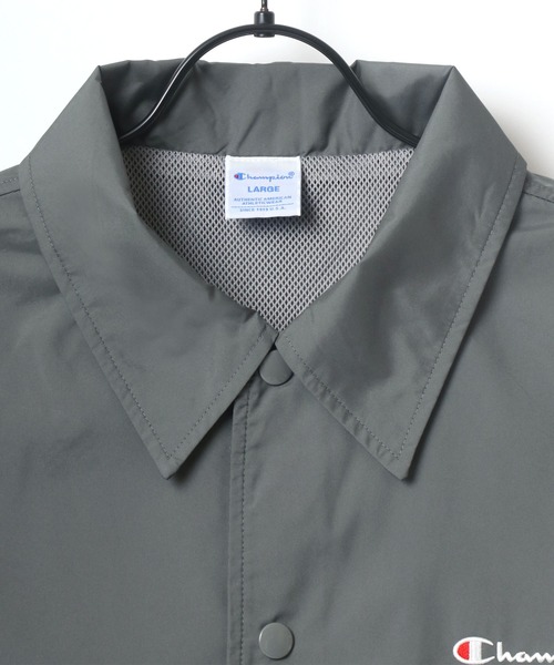 Champion(チャンピオン)の「Champion/チャンピオン COACH JACKET/コーチジャケット(ナイロンジャケット・メンズ・ダークグレー/オリーブ/ブラック/ネイビー・M/L/XL)」の15枚目の写真