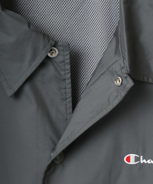 Champion(チャンピオン)の「Champion/チャンピオン COACH JACKET/コーチジャケット(ナイロンジャケット・メンズ・ダークグレー/オリーブ/ブラック/ネイビー・M/L/XL)」の14枚目の写真