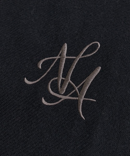 natural couture（ナチュラルクチュール）の「ロゴ刺繍入りストール（ストール/ショール・レディース・ブラック/オフホワイト/ピンク/モカ・FREE）」の20枚目の写真