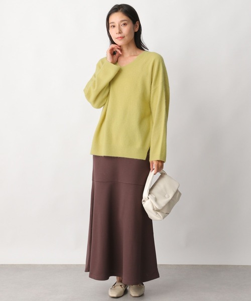 LEPSIM（レプシィム）の「12ゲージラクーンコンニットプルオーバー　280632（ニット/セーター・レディース・ブラウン/イエロー/グレイッシュベージュ・FREE）」の12枚目の写真