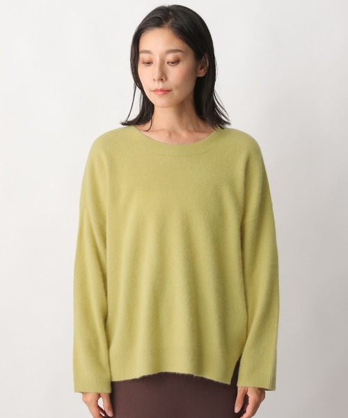 LEPSIM（レプシィム）の「12ゲージラクーンコンニットプルオーバー　280632（ニット/セーター・レディース・ブラウン/イエロー/グレイッシュベージュ・FREE）」の14枚目の写真