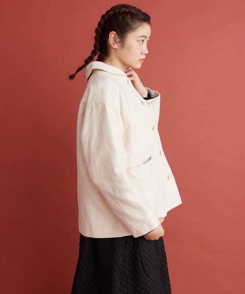 Malle（マル）の「Malle アンカットコール　ワークジャケット（その他アウター・レディース・アイボリー・FREE）」の21枚目の写真