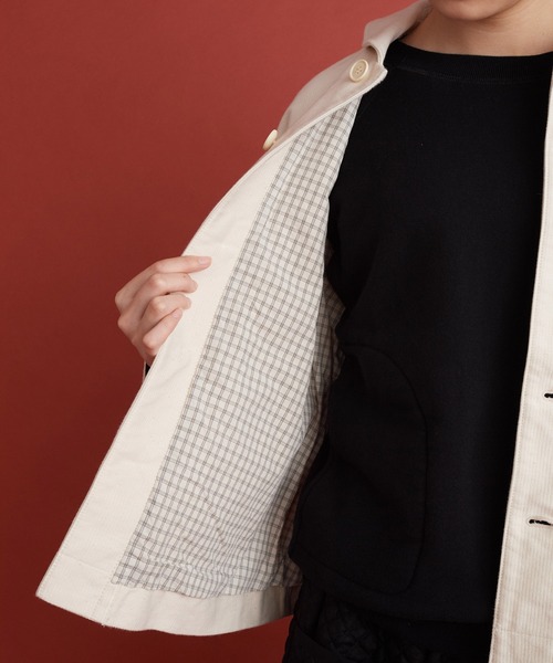 Malle（マル）の「Malle アンカットコール　ワークジャケット（その他アウター・レディース・アイボリー・FREE）」の8枚目の写真