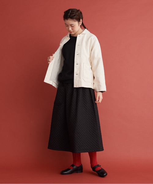 Malle（マル）の「Malle アンカットコール　ワークジャケット（その他アウター・レディース・アイボリー・FREE）」の14枚目の写真