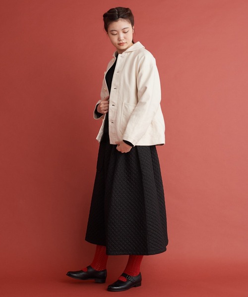 Malle（マル）の「Malle アンカットコール　ワークジャケット（その他アウター・レディース・アイボリー・FREE）」の7枚目の写真