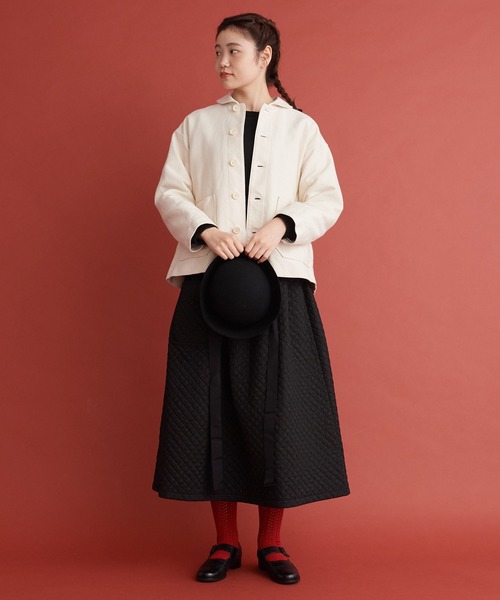 Malle（マル）の「Malle アンカットコール　ワークジャケット（その他アウター・レディース・アイボリー・FREE）」の18枚目の写真