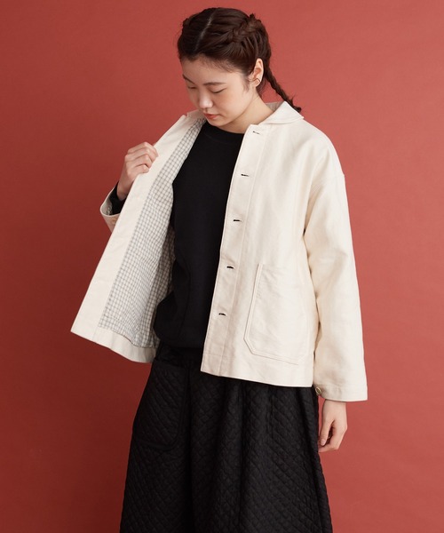 Malle（マル）の「Malle アンカットコール　ワークジャケット（その他アウター・レディース・アイボリー・FREE）」の17枚目の写真