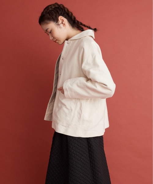 Malle（マル）の「Malle アンカットコール　ワークジャケット（その他アウター・レディース・アイボリー・FREE）」の13枚目の写真