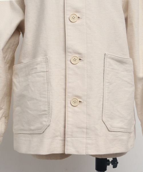 Malle（マル）の「Malle アンカットコール　ワークジャケット（その他アウター・レディース・アイボリー・FREE）」の4枚目の写真