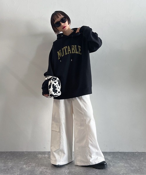 PAGEBOY（ページボーイ）の「アシメミリタリーパンツ（その他パンツ・レディース・ブラック/ブラウン/オフホワイト・FREE）」の6枚目の写真