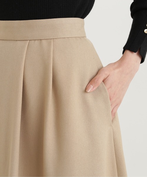 NATURAL BEAUTY BASIC(ナチュラルビューティーベーシック)の「ペプラムベストセットアップ(ワンピース・レディース・ライトグリーン/ネイビー/ベージュ・SMALL/MEDIUM)」の14枚目の写真