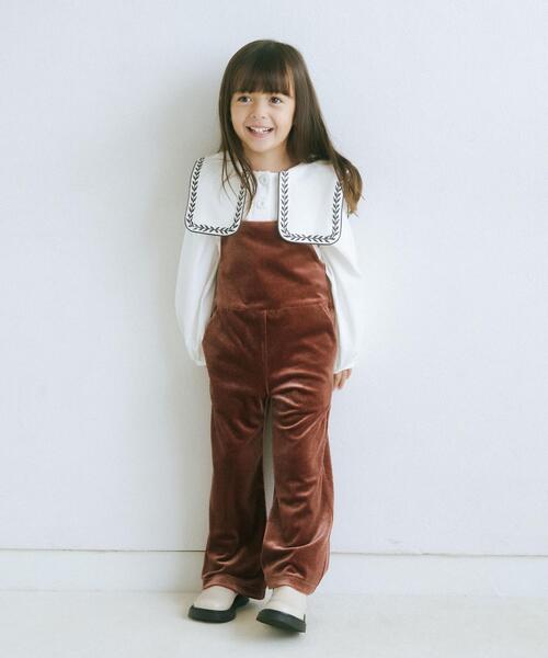 green label relaxing(グリーンレーベルリラクシング)の「ビッグカラー 刺繍プルオーバー 100cm-130cm(Tシャツ/カットソー・キッズ・ライトブルー/オフホワイト・110cm/130cm/100cm/120cm)」の13枚目の写真