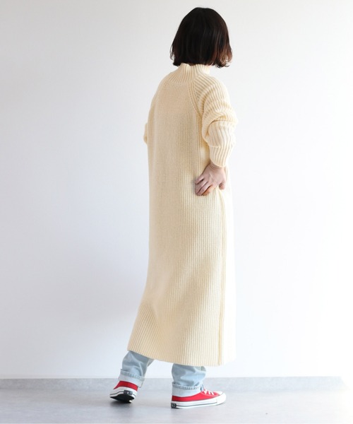 cepo(セポ)の「袖キリカエ ハイネックニットワンピース(ワンピース・レディース・オフホワイト/ブラック/グレー・FREE)」の11枚目の写真