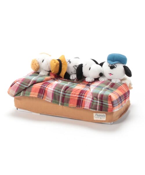 PEANUTS(ピーナッツ)の「PEANUTS/ピーナッツ スヌーピーブラザーズ ティッシュカバー(インテリア雑貨・レディース・マルチ・ONE SIZE)」の2枚目の写真