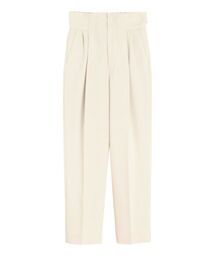 バックベルトテーパードパンツ