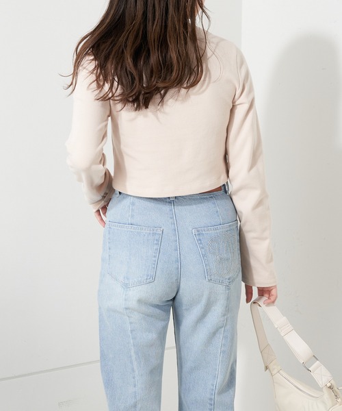 Chico（チコ）の「【2023SS】ビーズロゴチビロンT（Tシャツ/カットソー・レディース・ブラック/アイボリー/ピンクベージュ/ホワイト系その他2・FREE）」の17枚目の写真