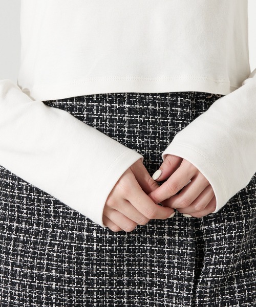 Chico（チコ）の「【2023SS】ビーズロゴチビロンT（Tシャツ/カットソー・レディース・ブラック/アイボリー/ピンクベージュ/ホワイト系その他2・FREE）」の18枚目の写真