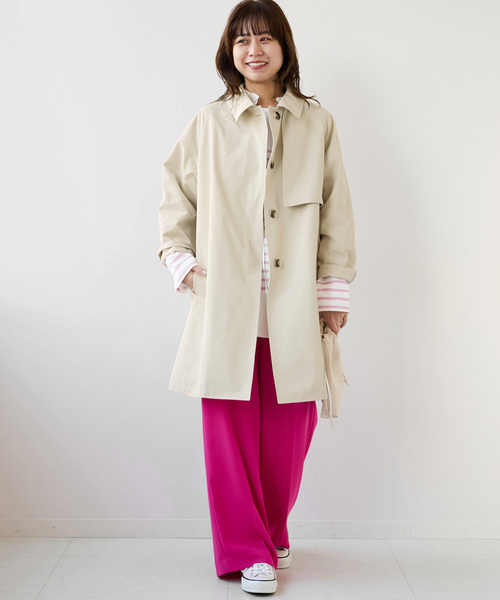JOURNAL STANDARD relume（ジャーナルスタンダード　レリューム）の「スラックコート（ステンカラーコート・レディース・アイボリー・38/36）」の3枚目の写真