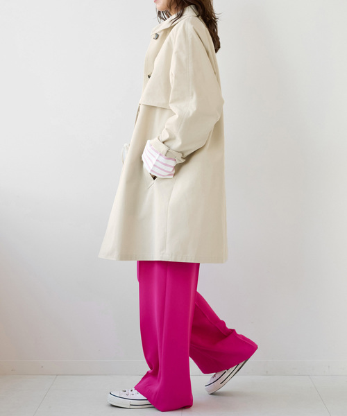 JOURNAL STANDARD relume（ジャーナルスタンダード　レリューム）の「スラックコート（ステンカラーコート・レディース・アイボリー・38/36）」の4枚目の写真