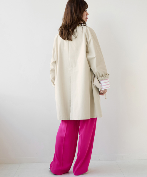 JOURNAL STANDARD relume（ジャーナルスタンダード　レリューム）の「スラックコート（ステンカラーコート・レディース・アイボリー・38/36）」の5枚目の写真