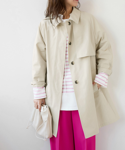 JOURNAL STANDARD relume（ジャーナルスタンダード　レリューム）の「スラックコート（ステンカラーコート・レディース・アイボリー・38/36）」の6枚目の写真