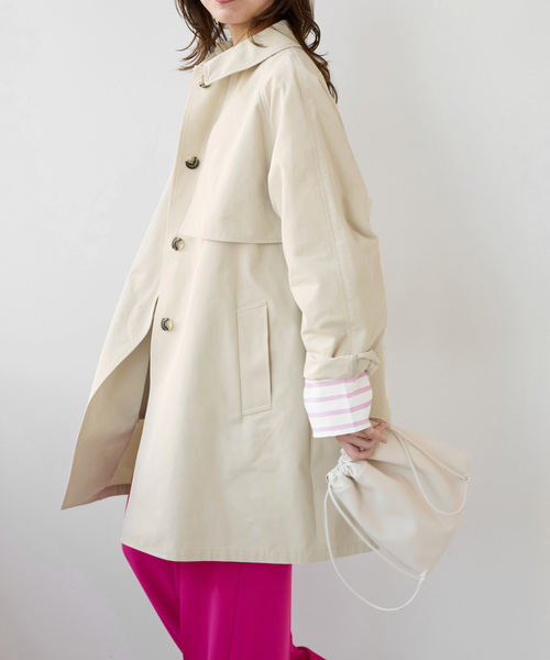 JOURNAL STANDARD relume（ジャーナルスタンダード　レリューム）の「スラックコート（ステンカラーコート・レディース・アイボリー・38/36）」の7枚目の写真