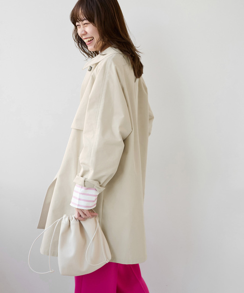 JOURNAL STANDARD relume（ジャーナルスタンダード　レリューム）の「スラックコート（ステンカラーコート・レディース・アイボリー・38/36）」の8枚目の写真