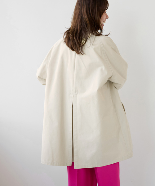 JOURNAL STANDARD relume（ジャーナルスタンダード　レリューム）の「スラックコート（ステンカラーコート・レディース・アイボリー・38/36）」の9枚目の写真