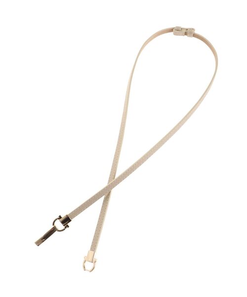 MERCURYDUO（マーキュリーデュオ）の「ロングビット細ベルト（ベルト・レディース・オフホワイト/アイボリー・FREE）」の6枚目の写真