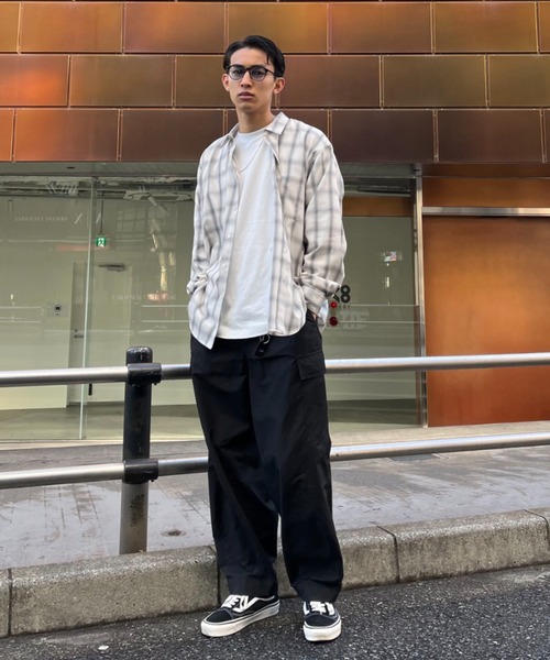 CIAOPANIC（チャオパニック）の「オンブレチェックシャツ（シャツ/ブラウス・レディース・ブラック/ブルー/ホワイト/グリーン/ブラウン/ブラック系その他/グレー・MEDIUM/LARGE）」の11枚目の写真