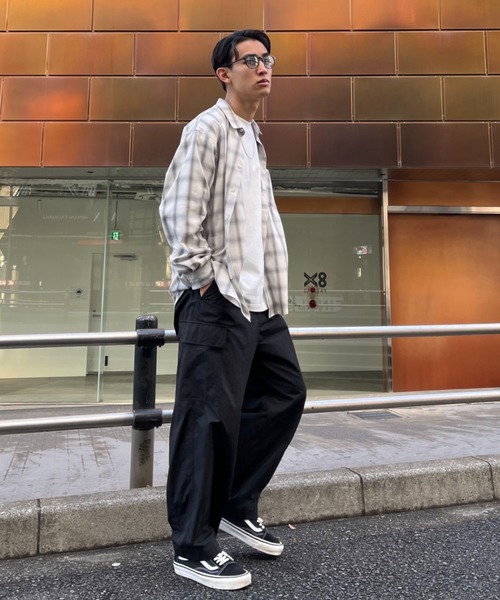 CIAOPANIC（チャオパニック）の「オンブレチェックシャツ（シャツ/ブラウス・レディース・ブラック/ブルー/ホワイト/グリーン/ブラウン/ブラック系その他/グレー・MEDIUM/LARGE）」の13枚目の写真