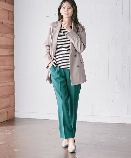 Days（デイズ）の「【Oeillet】タックプレスフレアーパンツ（ウイエ）（その他パンツ・レディース・ブラック/ベージュ/キャメル/ブルー/ダークグリーン/ピンク・LL/M/L）」の15枚目の写真