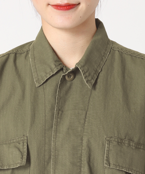 SLOBE IENA（スローブイエナ）の「【ROTHCO/ロスコ】BDSHノースリーブブルゾン（ミリタリージャケット・レディース・カーキ・FREE）」の16枚目の写真